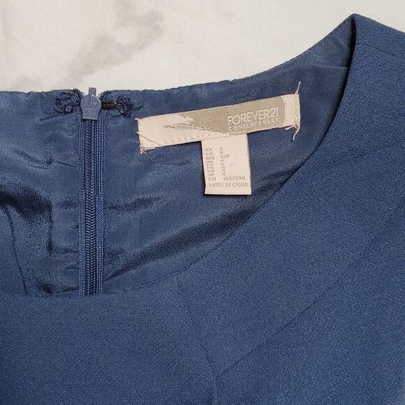 Forever 21 Dark Blue Sleeveless Dress - Picture 2 of 5